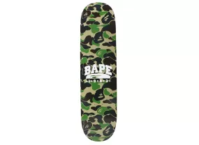 A Bathing Ape ABC Camo Skateboard in Green xld