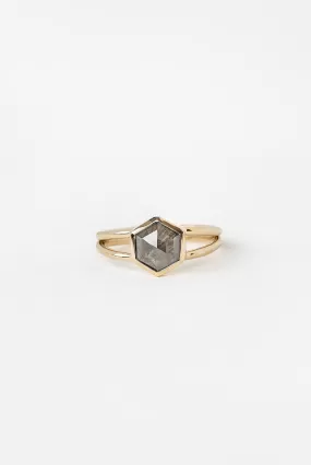 Bellatrix Ring with 1.34ct Salt and Pepper Diamond