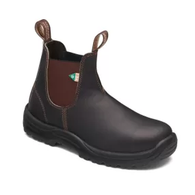 Blundstone 162 Brown Unisex Slip-on Steel Toe Work & Safety Boot