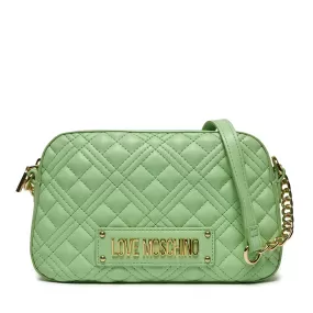 Camera Case con Tracolla LOVE MOSCHINO linea Shiny Quilted Verde Menta