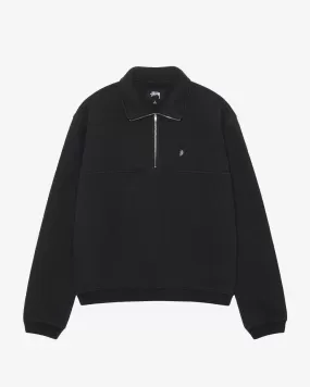 Fleece Zip Mock Black