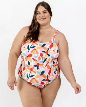 June Floral Scoop One-Piece