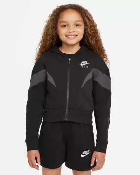 Nike Air DD7137 010 black gray girls' hoodie